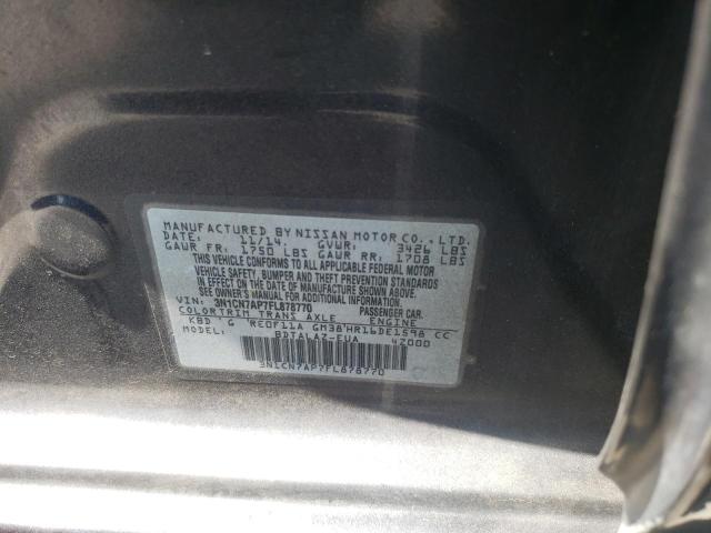 Photo 10 from auction – 2015 NISSAN VERSA S with VIN 3N1CN7AP7FL878770