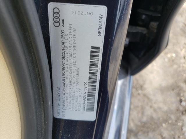 Photo 10 from auction – 2013 AUDI A6 PREMIUM with VIN WAUDFAFC6DN103100