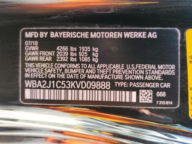 Foto 10 de la subasta – 2019 BMW 230I con VIN WBA2J1C53KVD09888