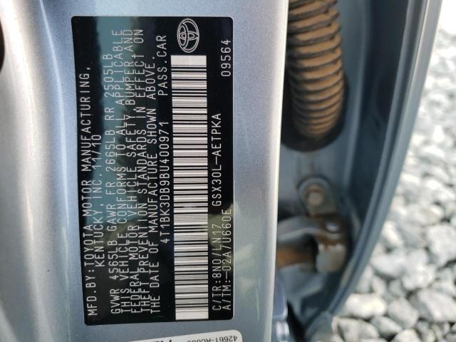 Photo 10 from auction – 2011 TOYOTA AVALON BAS with VIN 4T1BK3DB9BU400971