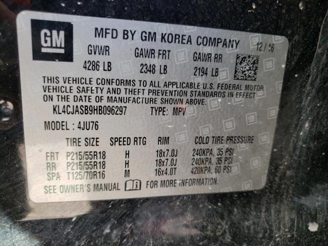 Photo 10 from auction – 2017 BUICK ENCORE PRE with VIN KL4CJASB9HB096297
