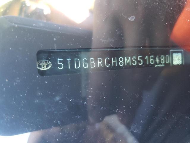 Photo 10 from auction – 2021 TOYOTA HIGHLANDER with VIN 5TDGBRCH8MS516480