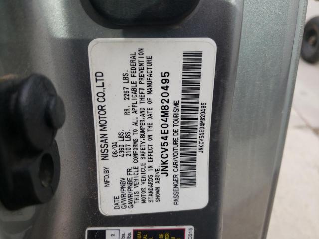 Photo 10 from auction – 2004 INFINITI G35 with VIN JNKCV54E04M820495
