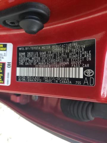 Photo 10 from auction – 2015 TOYOTA COROLLA L with VIN 2T1BURHE8FC280217