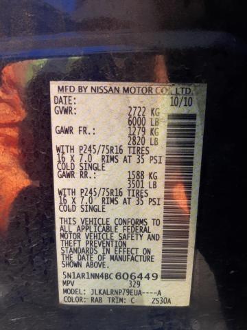 صورة رقم 10 من المزاد - 2011 NISSAN PATHFINDER مع VIN 5N1AR1NN4BC606449