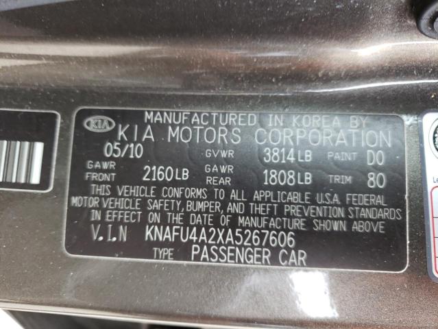 Photo 10 from auction – 2010 KIA FORTE EX with VIN KNAFU4A2XA5267606