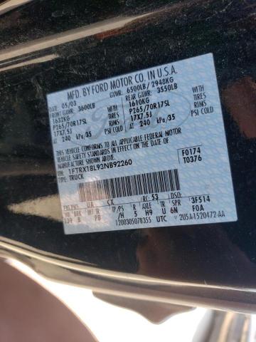 Photo 10 from auction – 2003 FORD F150 with VIN 1FTRX18L93NB92260
