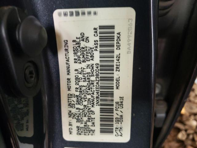 Photo 10 from auction – 2010 TOYOTA COROLLA BA with VIN 1NXBU4EE0AZ380049