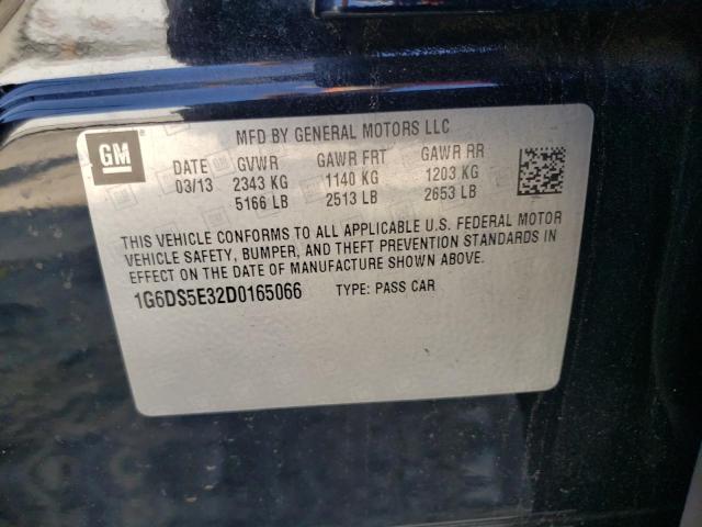 Photo 10 from auction – 2013 CADILLAC CTS PREMIU with VIN 1G6DS5E32D0165066
