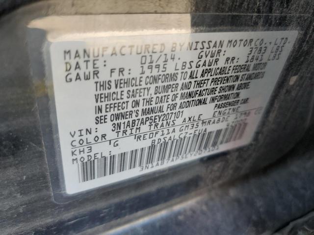 Photo 10 from auction – 2014 NISSAN SENTRA S with VIN 3N1AB7AP5EY207101