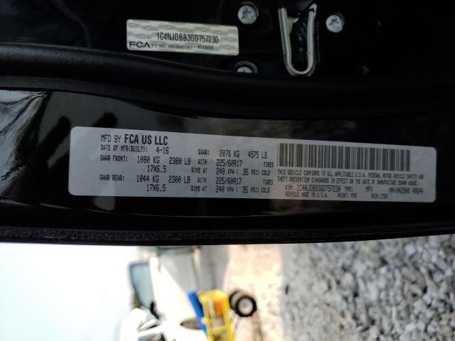 Photo 10 from auction – 2016 JEEP COMPASS SP with VIN 1C4NJDBB3GD757230