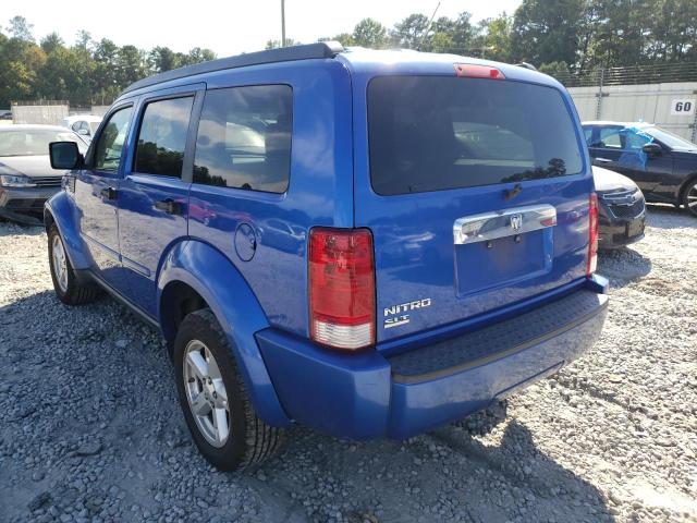 Photo 3 from auction – 2007 DODGE NITRO SLT with VIN 1D8GT58K67W592909