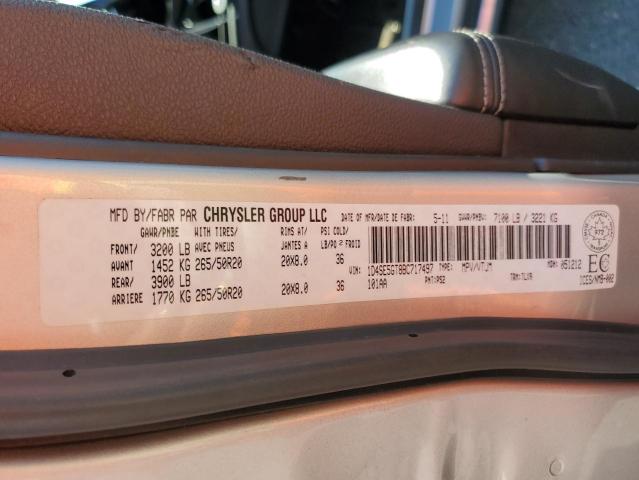 Photo 10 from auction – 2011 DODGE DURANGO CI with VIN 1D4SE5GT8BC717497