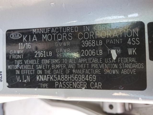 Photo 10 from auction – 2017 KIA FORTE LX with VIN KNAFK5A88H5698469