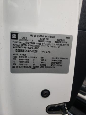 Photo 10 from auction – 2010 GMC ACADIA SLE with VIN 1GKLRLED9AJ141066