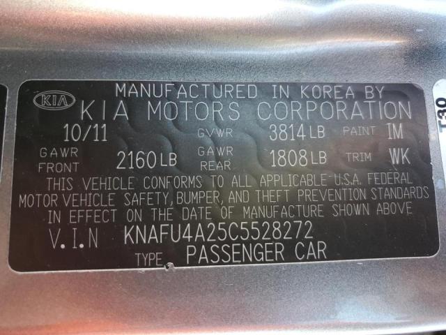 Photo 10 from auction – 2012 KIA FORTE EX with VIN KNAFU4A25C5528272
