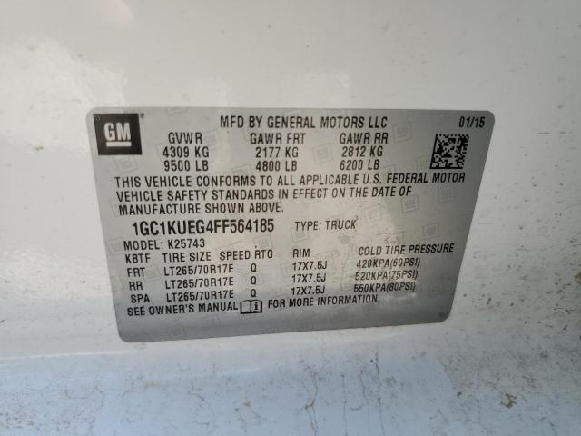 Photo 10 from auction – 2015 CHEVROLET SILVERADO with VIN 1GC1KUEG4FF564185