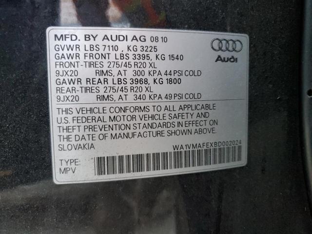 Photo 10 from auction – 2011 AUDI Q7 PRESTIG with VIN WA1VMAFEXBD002024