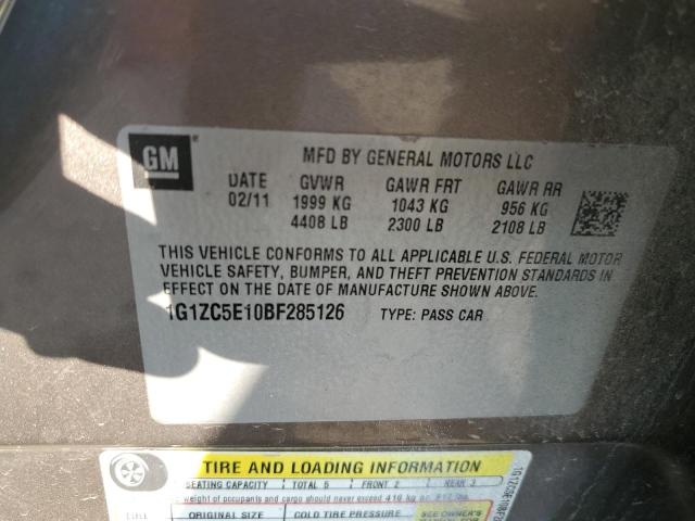 Photo 10 from auction – 2011 CHEVROLET MALIBU 1LT with VIN 1G1ZC5E10BF285126