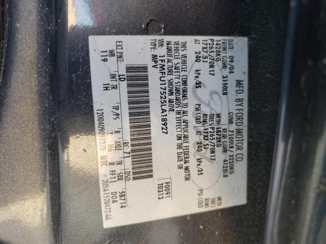 Photo 10 from auction – 2005 FORD EXPEDITION with VIN 1FMFU17525LA18927