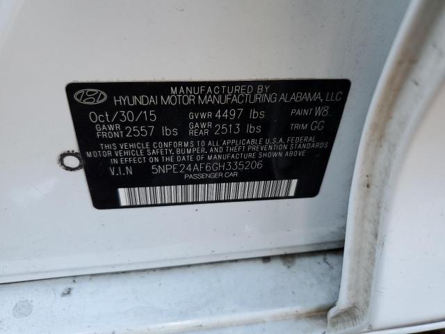 Photo 10 from auction – 2016 HYUNDAI SONATA SE with VIN 5NPE24AF6GH335206
