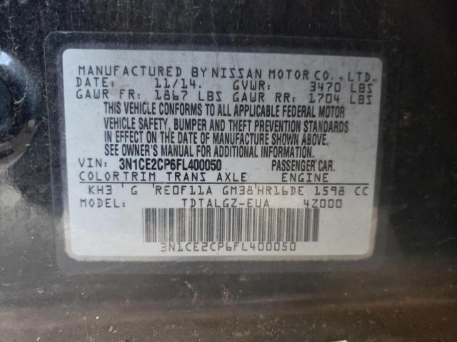 Photo 10 from auction – 2015 NISSAN VERSA NOTE with VIN 3N1CE2CP6FL400050