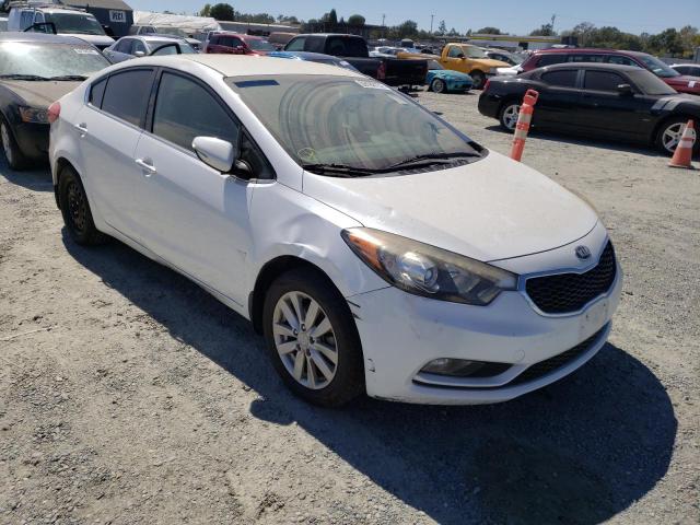 KIA FORTE EX 2014 with VIN KNAFX4A80E5115531 - Photo from auction