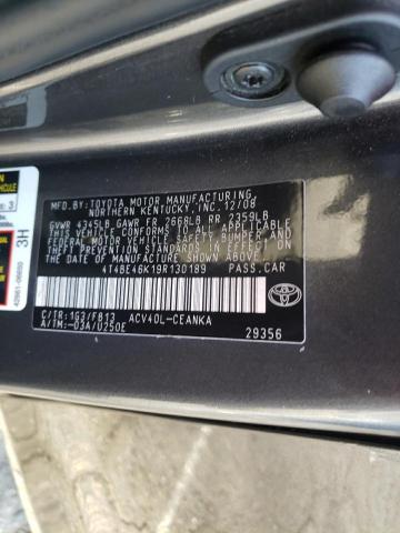 Photo 10 from auction – 2009 TOYOTA CAMRY BASE with VIN 4T4BE46K19R130189