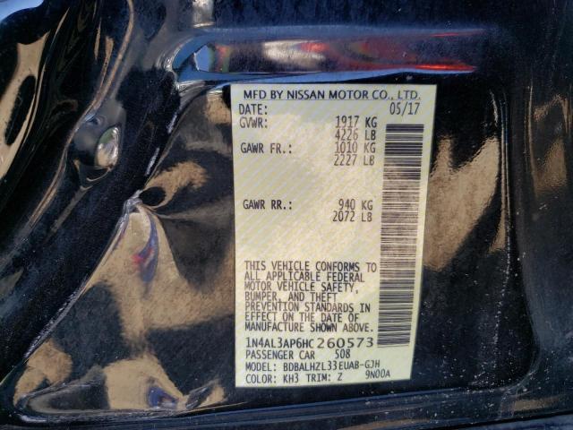 Photo 10 from auction – 2017 NISSAN ALTIMA 2.5 with VIN 1N4AL3AP6HC260573