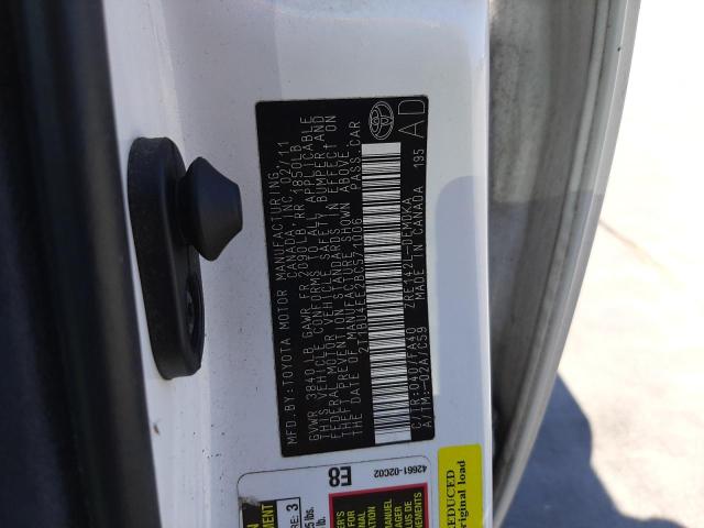 Photo 10 from auction – 2011 TOYOTA COROLLA BA with VIN 2T1BU4EE2BC571006