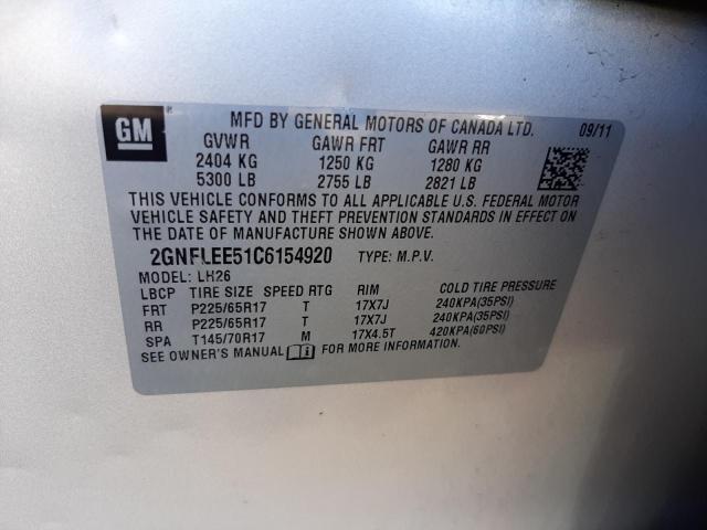 صورة رقم 10 من المزاد - 2012 CHEVROLET EQUINOX LT مع VIN 2GNFLEE51C6154920