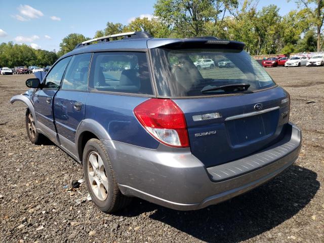 Photo 3 from auction – 2008 SUBARU OUTBACK with VIN 4S4BP60C986352709