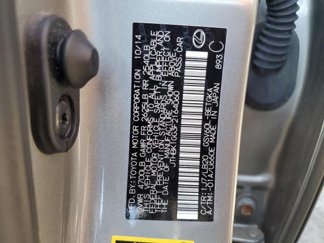 Photo 10 from auction – 2015 LEXUS ES 350 with VIN JTHBK1GG3F2164060