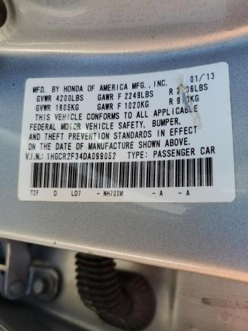 Photo 10 from auction – 2013 HONDA ACCORD LX with VIN 1HGCR2F34DA099052