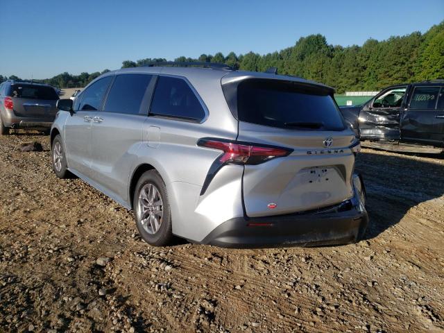 Photo 3 from auction – 2022 TOYOTA SIENNA LE with VIN 5TDBRKEC2NS125146