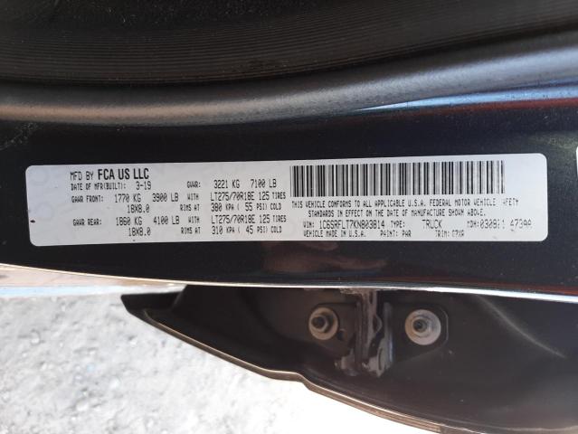 Zdjęcie 10 z aukcji – 2019 RAM 1500 REBEL z VIN 1C6SRFLT7KN803814