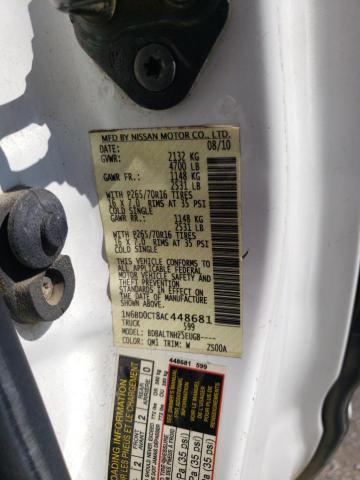Photo 10 from auction – 2010 NISSAN FRONTIER K with VIN 1N6BD0CT8AC448681