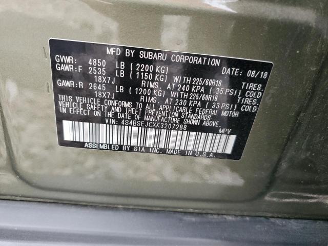 Photo 10 from auction – 2019 SUBARU OUTBACK 3. with VIN 4S4BSEJCXK3207288