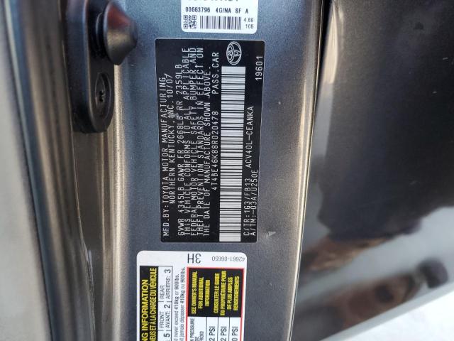 Photo 10 from auction – 2008 TOYOTA CAMRY CE with VIN 4T4BE46K88R020478