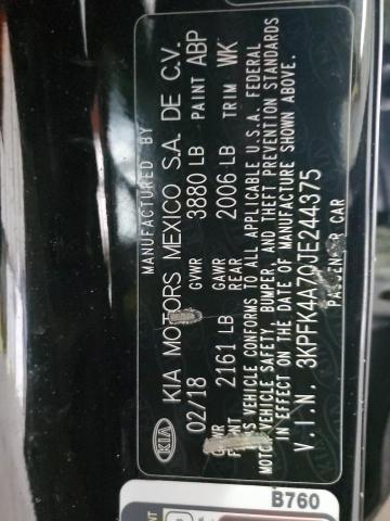 Photo 10 from auction – 2018 KIA FORTE LX with VIN 3KPFK4A70JE244375