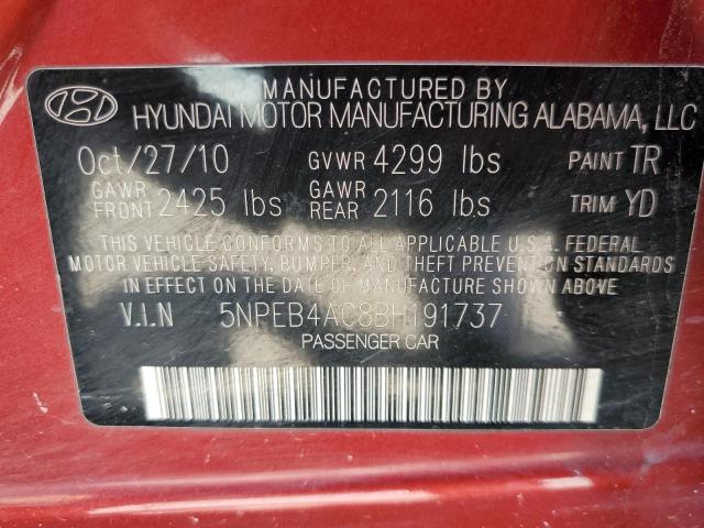 Zdjęcie 10 z aukcji – 2011 HYUNDAI SONATA z VIN 5NPEB4AC8BH191737