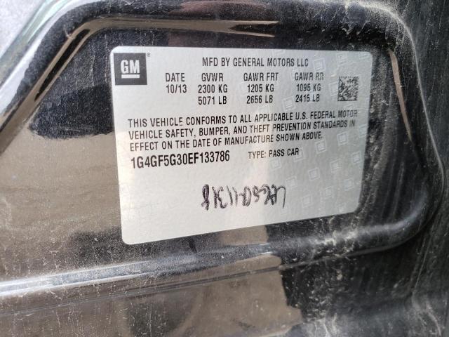 Photo 10 from auction – 2014 BUICK LACROSSE T with VIN 1G4GF5G30EF133786