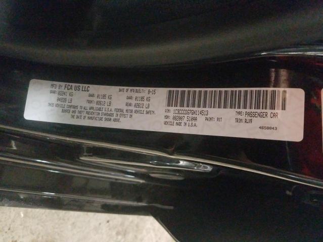 Photo 10 from auction – 2016 CHRYSLER 200 S with VIN 1C3CCCDG7GN114513