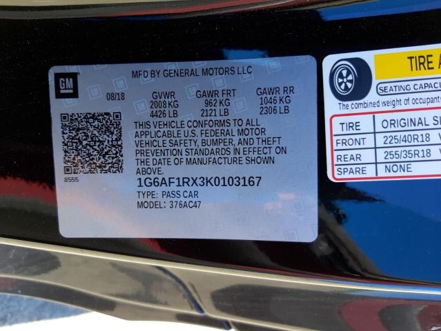 Photo 10 from auction – 2019 CADILLAC ATS with VIN 1G6AF1RX3K0103167