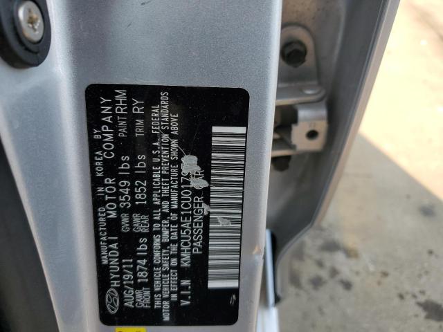 Photo 10 from auction – 2012 HYUNDAI ACCENT GLS with VIN KMHCU5AE1CU017973