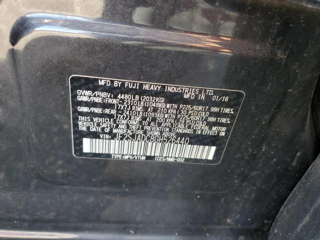 Photo 10 from auction – 2016 SUBARU FORESTER 2 with VIN JF2SJADC8GH526440