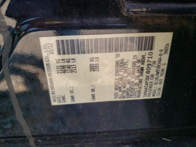 Photo 10 from auction – 2013 NISSAN MAXIMA S with VIN 1N4AA5AP3DC809710