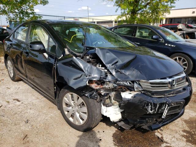 HONDA CIVIC LX 2012 with VIN 19XFB2F5XCE024773 - Photo from auction