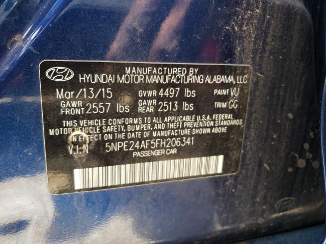 Photo 10 from auction – 2015 HYUNDAI SONATA SE with VIN 5NPE24AF5FH206341