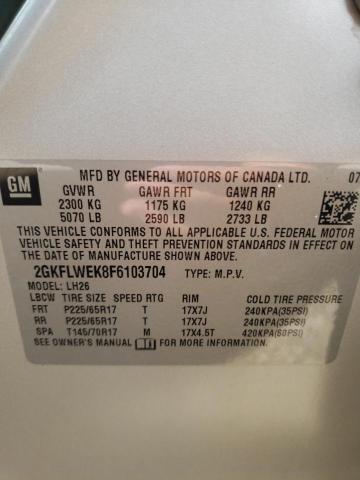 Photo 10 from auction – 2015 GMC TERRAIN SL with VIN 2GKFLWEK8F6103704